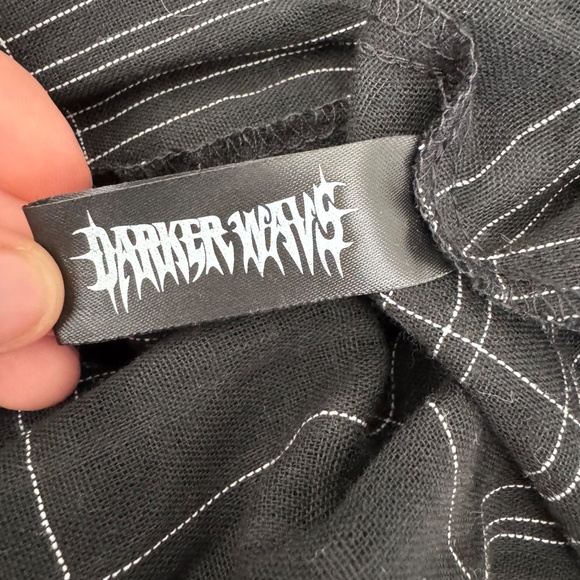 NWT Darker Wavs Dolls Kill Distortion Plaid Midi Dress Buckle Straps Size M - Picture 9 of 10